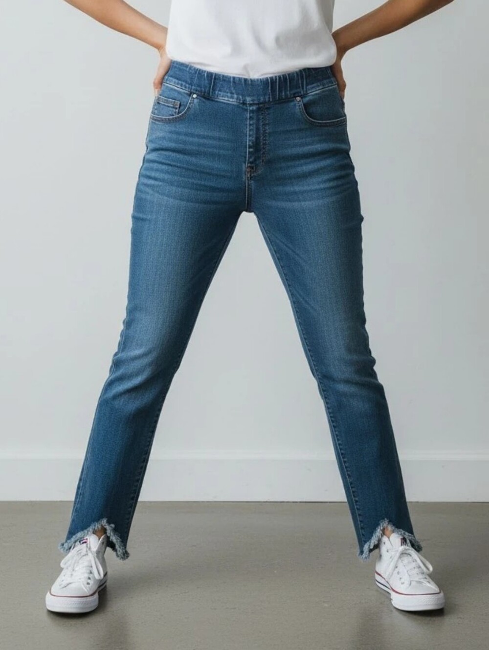 Chico's Skinny Pull-On Ankle Jeans in Denim Blue